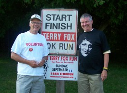 Councillor Ainslie participating in the Terry Fox Run